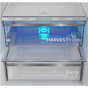 Šaldytuvas Beko, No Frost, 316 L, aukštis 187 cm, pilkas