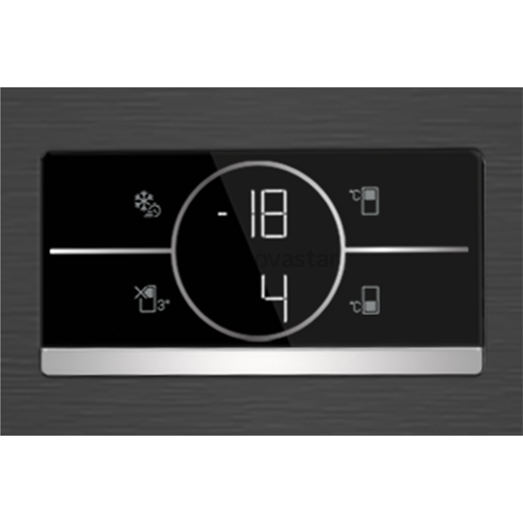 Šaldytuvas Beko, No Frost, 316 L, aukštis 187 cm, pilkas