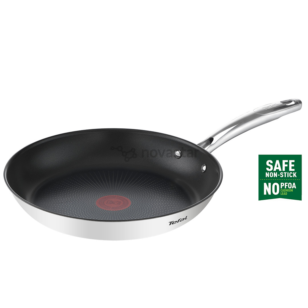 Tefal Duetto+, 28 cm, nerūdijančio plieno - Keptuvė