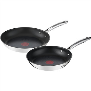 Keptuvių rinkinys Tefal Duetto+, 24/28 cm, 2 vnt., nerūdijančio plieno spalvos
