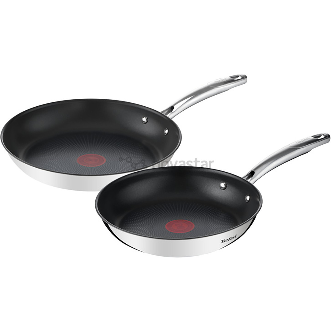 Keptuvių rinkinys Tefal Duetto+, 24/28 cm, 2 vnt., nerūdijančio plieno spalvos