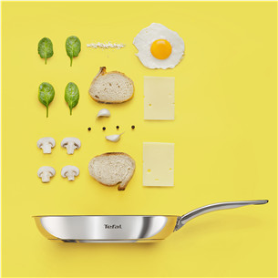 Tefal Intuition, 28 cm, nerūdijančio plieno - Keptuvė