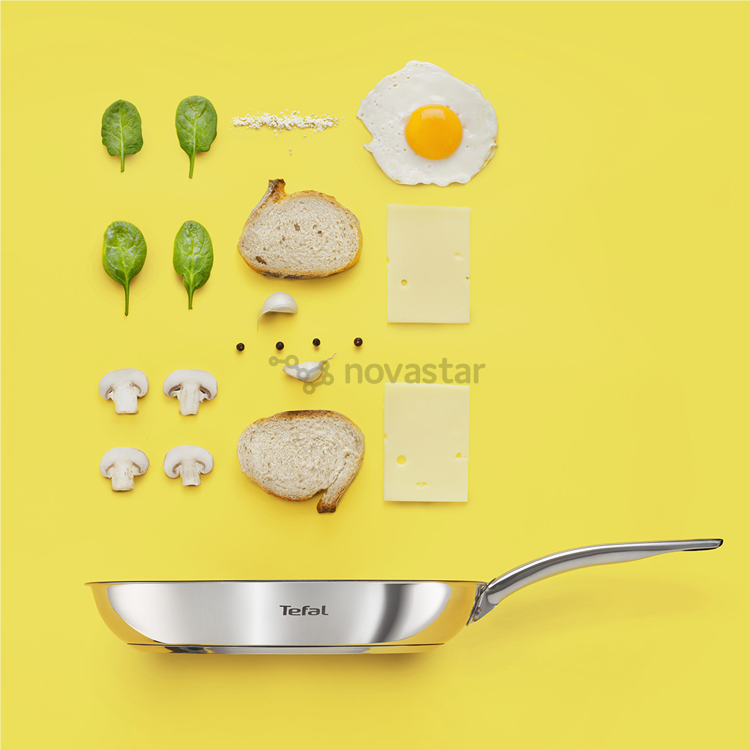 Tefal Intuition, 28 cm, nerūdijančio plieno - Keptuvė