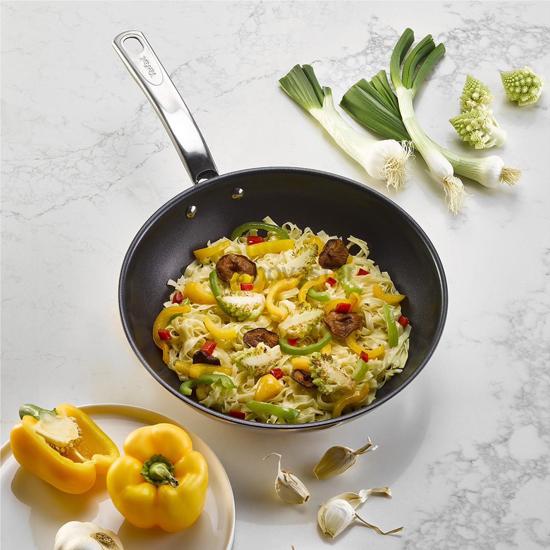 Tefal Intuition, 28 cm, nerūdijančio plieno - Keptuvė