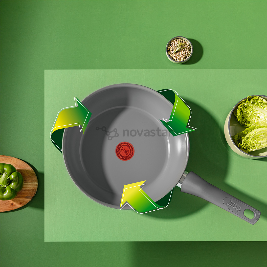 Tefal Renewal, 28 cm, pilka - Gili keptuvė