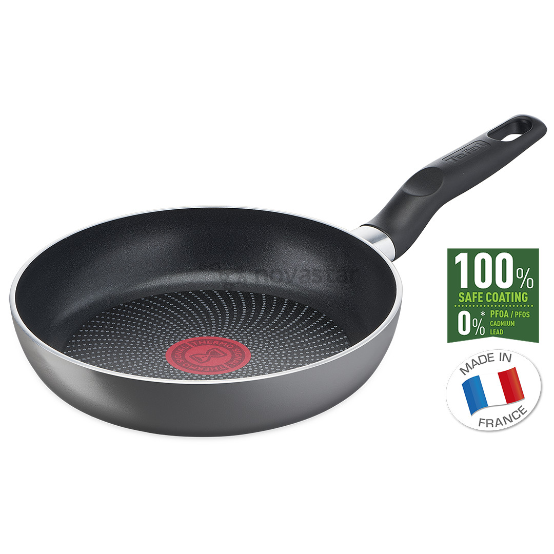 Tefal Super Start, 20/26 cm, 2 pc set, grey - Frypan set