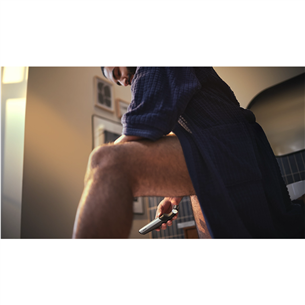 Philips Bodygroom 5000 Series, juodas/sidabrinis - Skustuvas