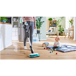 Bosch Unlimited 7 ProHygienic Aqua, 2in1, juodas/baltas – Belaidis dulkių siurblys