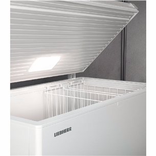 Liebherr, SmartFrost 353 L, width 125,5 cm, white - Chest freezer
