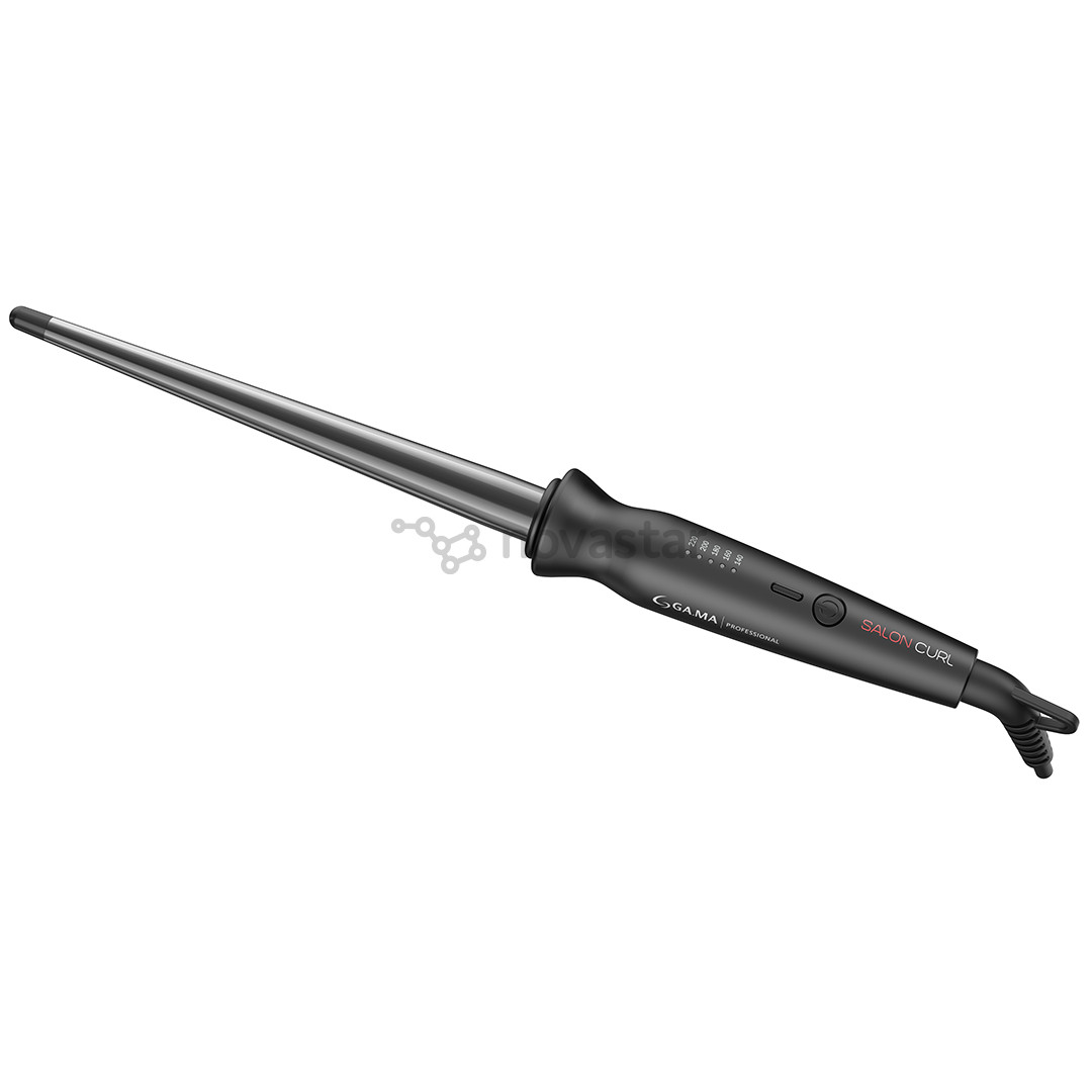 GA.MA Salon Curl, Conic, 140-220 °C, black - Conical curling iron