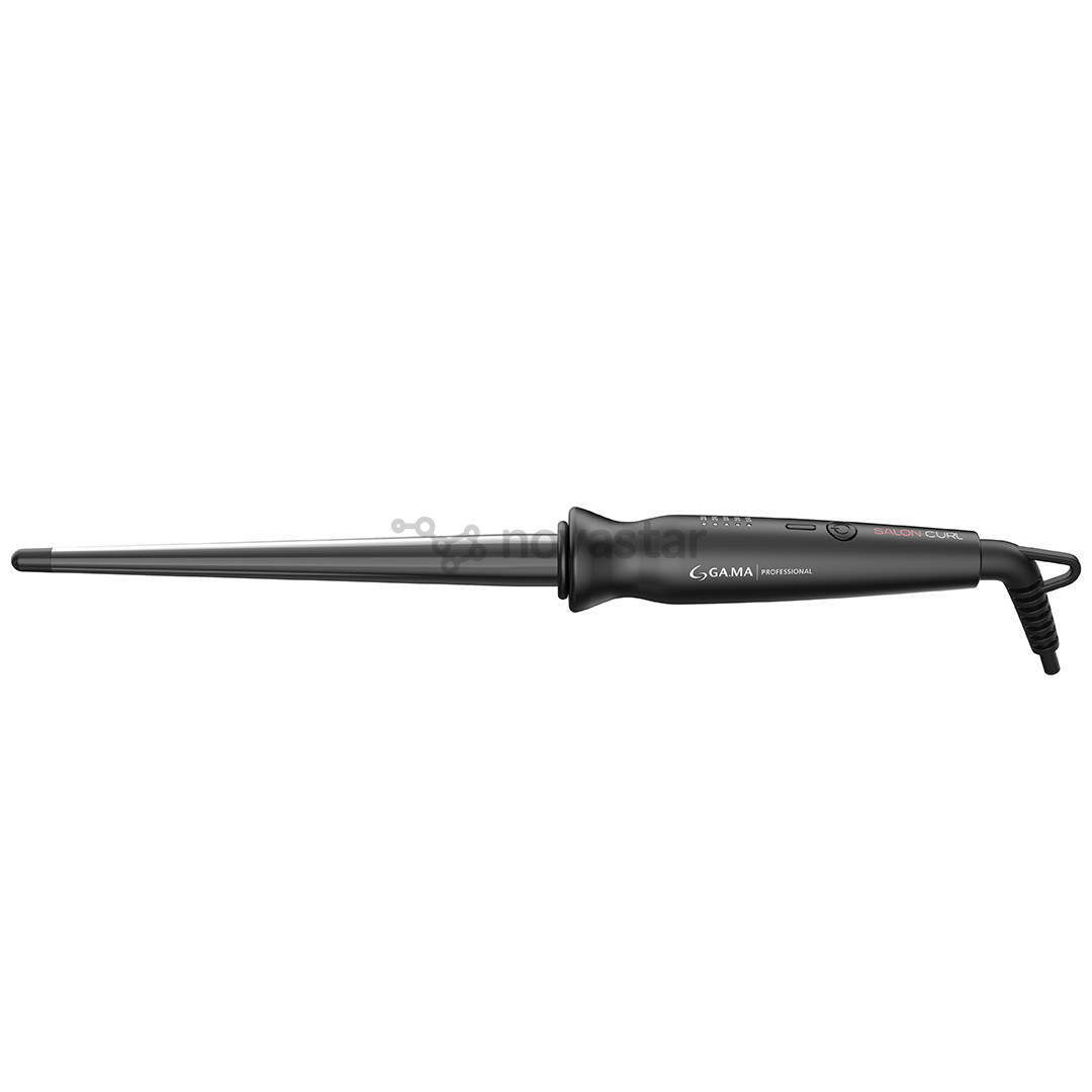 GA.MA Salon Curl, Conic, 140-220 °C, black - Conical curling iron