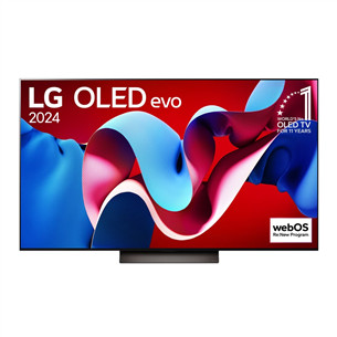 Televizorius LG evo C4, 65'', 4K UHD, OLED, pilkas OLED65C42LA.AEU
