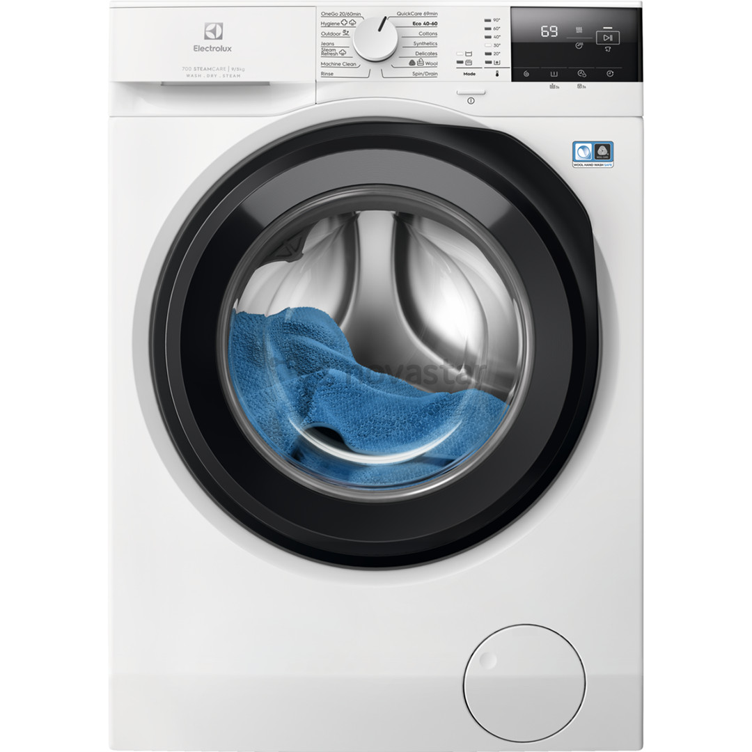 Electrolux 700 SteamCare, 9 kg / 5 kg, gylis 57,6 cm, 1400 aps./min. - Skalbimo mašina - džiovyklė