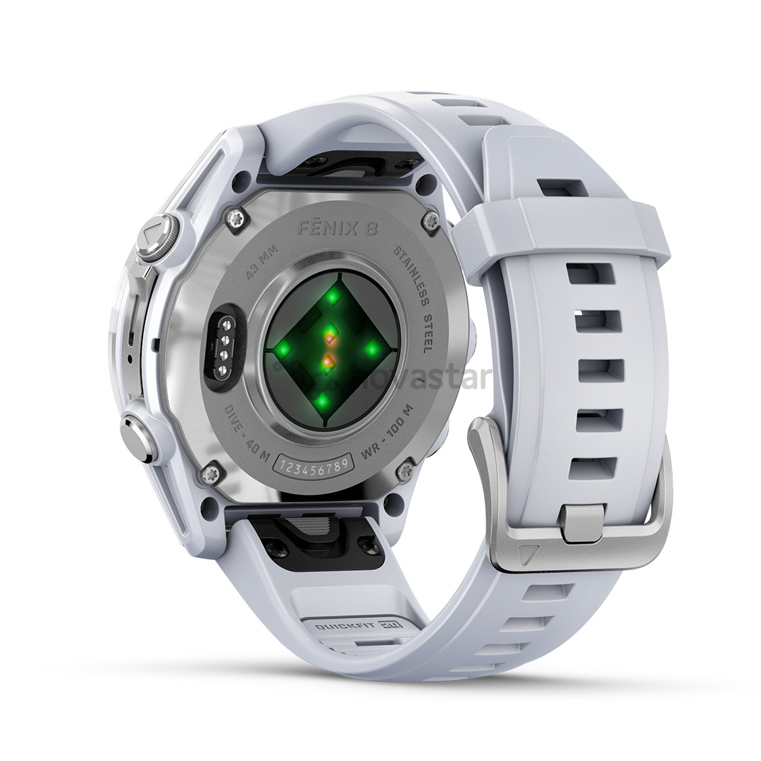 Garmin Fenix 8, 43 mm, whitestone steel - Sports watch