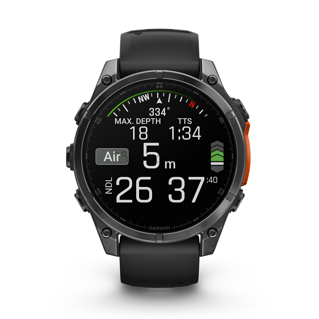 Garmin Fenix 8, 47 мм, темно-серый - Спортивные часы