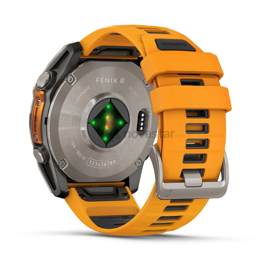 Garmin Fenix 8 Sapphire, 51 mm, titano spalvos - Išmanusis laikrodis