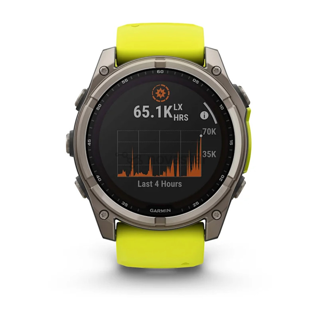 Garmin Fenix 8 Sapphire Solar, 51 mm, titan/yellow - Sports watch