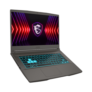 MSI Thin 15, 15,6'', FHD, 144 Hz, i7, 16 GB, 512 GB, RTX 3050, cosmos gray - Notebook