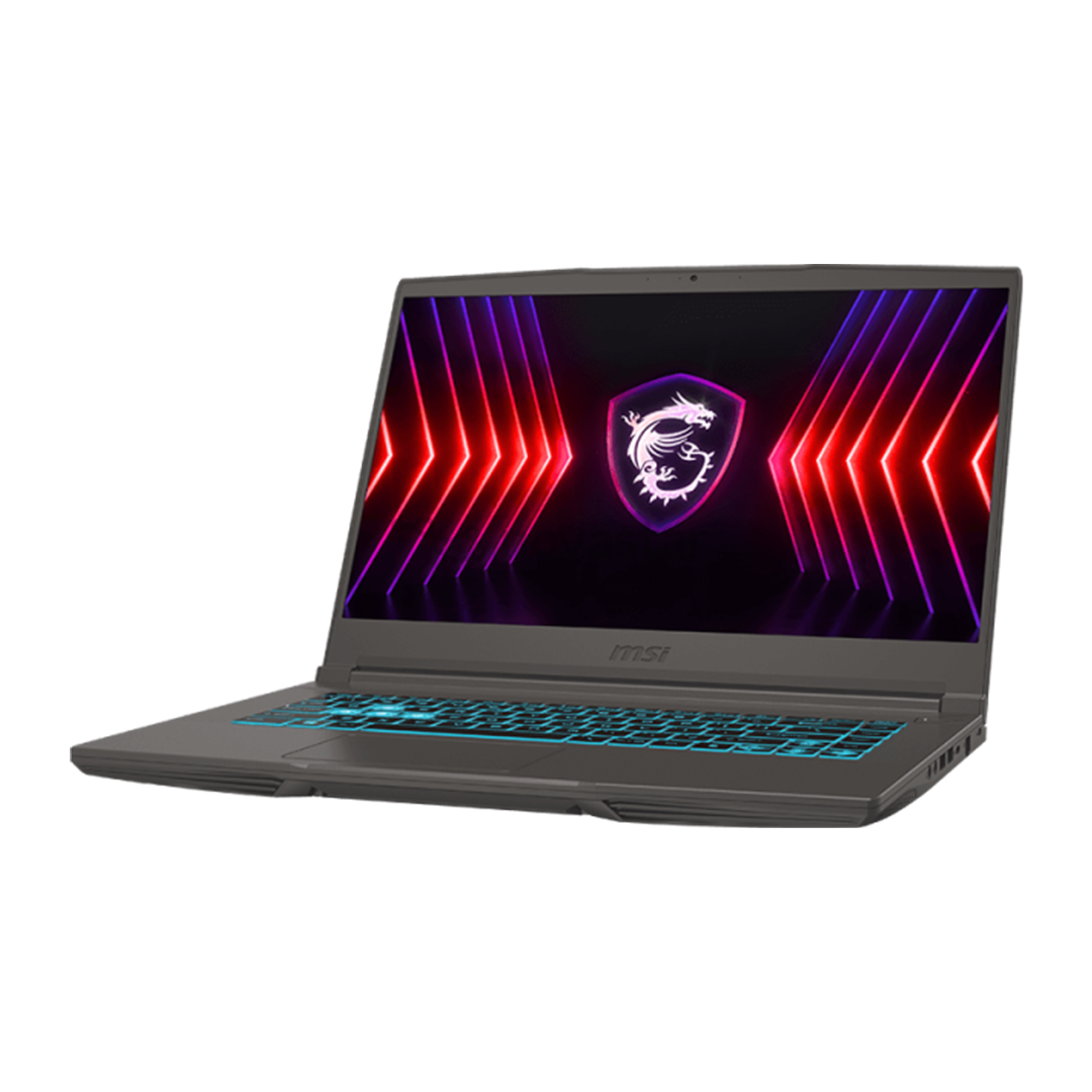 MSI Thin 15, 15,6'', FHD, 144 Hz, i7, 16 GB, 512 GB, RTX 3050, cosmos gray - Notebook