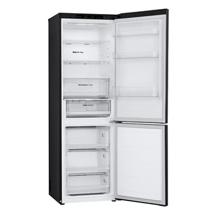 LG, No Frost, 344 L, aukštis 186 cm, juodas - Šaldytuvas