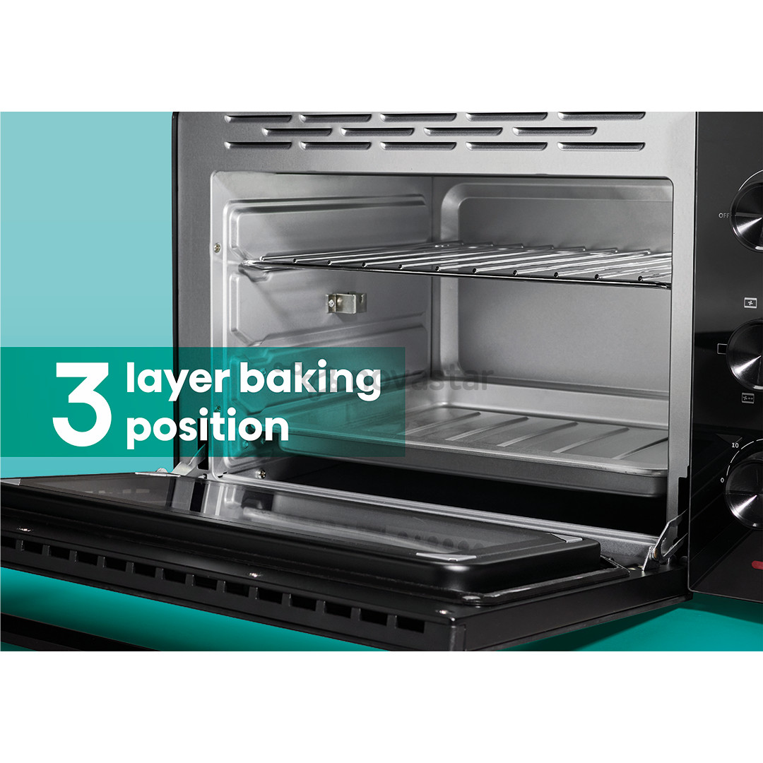 Hisense, 30 L, 1600 W, juoda - Mini orkaitė