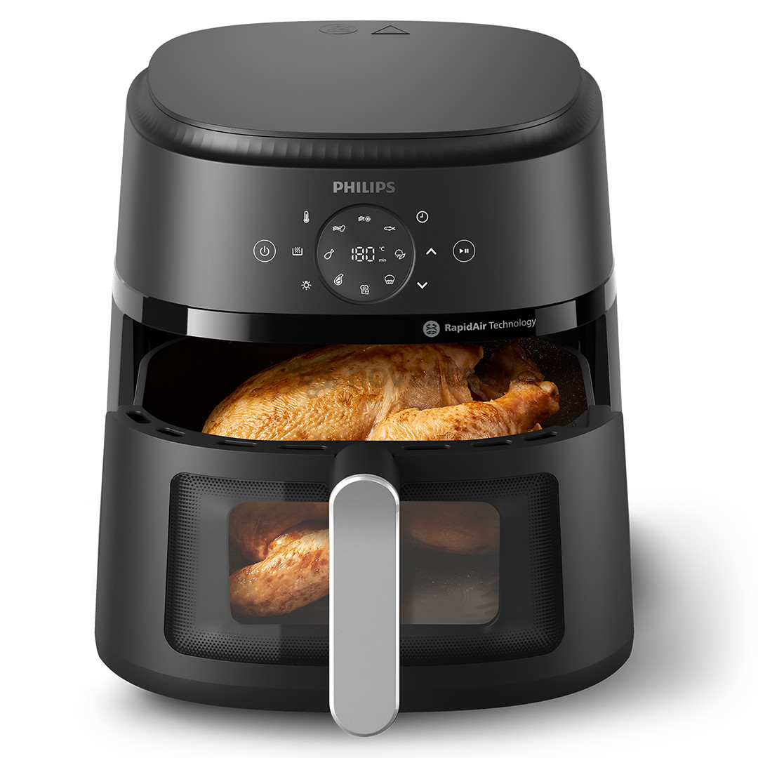 Philips Airfryer 2000 Series, 6,2 л, 1700 Вт, черный - Аэрогриль