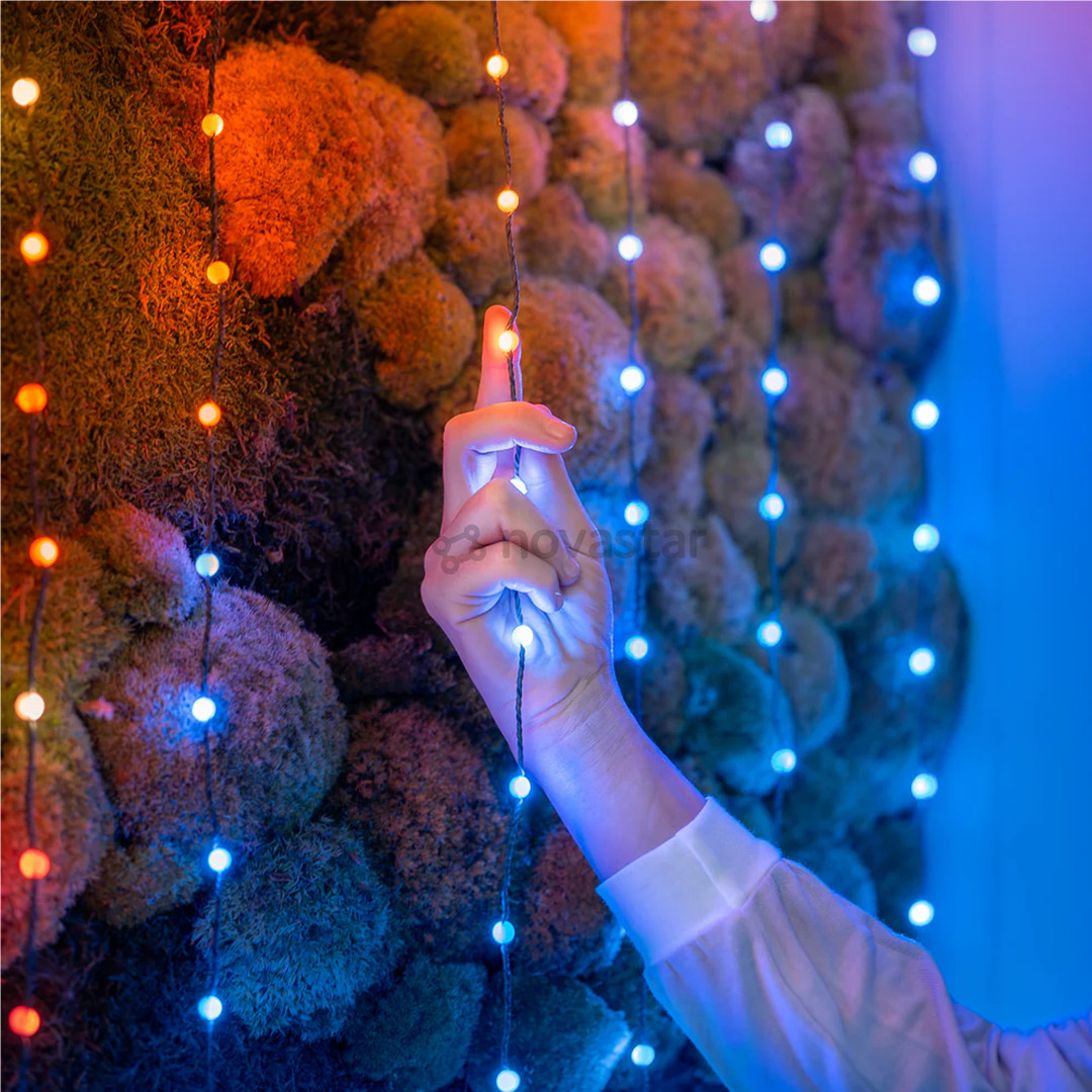 Twinkly Candies Pearls, RGB, 100 LED, USB-C, 6 m, skaidrus laidas - Išmanioji girlianda