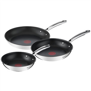 Tefal Duetto+, 20/24/28 cm, 3 dalių, nerūdijančio plieno - Keptuvių rinkinys