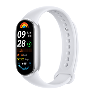 Išmanusis laikrodis Xiaomi Smart Band 9, sidabrinis