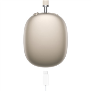 Apple AirPods Max, starlight  - belaidės ausinės