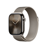 Apple Watch Series 10 GPS + Cellular, 42 mm, Milanese loop, natural titanium / natural - Smart watch