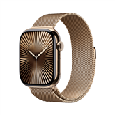 Apple Watch Series 10 GPS + Cellular, 46 мм, Milanese loop, M/L, золотистый титан / золотистый - Смарт-часы