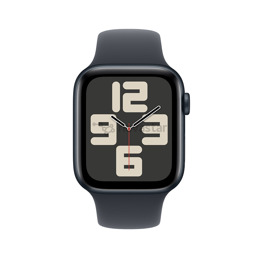 Apple Watch SE, 44 mm, GPS + Cellular, sport band, M/L, midnight aluminium / midnight - Smart watch