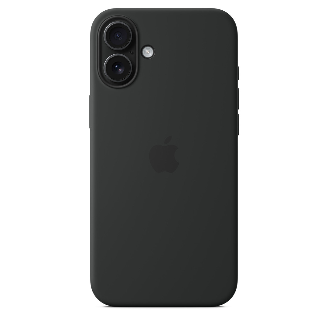 Apple Silicone Case with Magsafe, iPhone 16 Plus, juodas - Dėklas