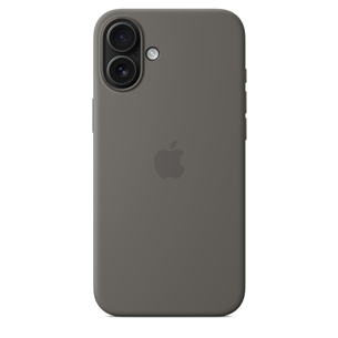 Apple Silicone Case with Magsafe, iPhone 16 Plus, серый - Чехол MYYC3ZM/A