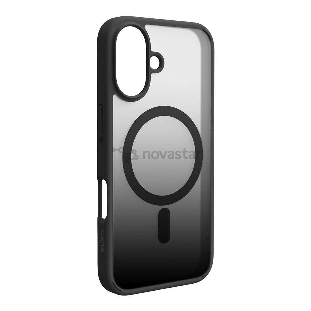 Puro Cover Gradient for iPhone 16, black - Case