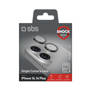 SBS Single protective lenses for camera, iPhone 16 / 16 Plus - Kameros apsauginis stiklas