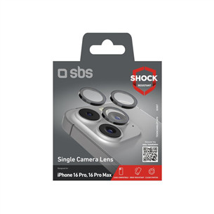 SBS Single protective lenses for camera, iPhone 16 Pro / 16 Pro Max - Kameros apsauginis stiklas