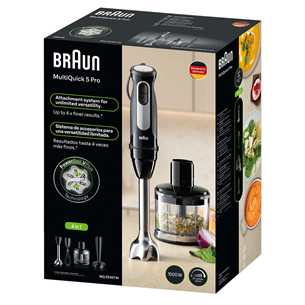 Braun MultiQuick 5 Pro, juodas - Rankinis trintuvas
