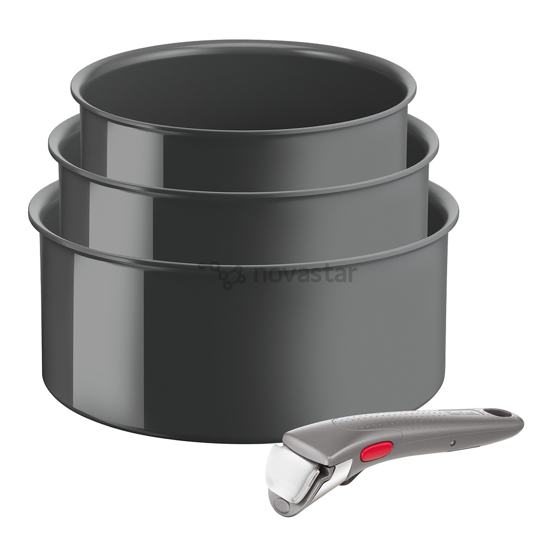 Tefal Ingenio Renew, 4 предмета, 16/18/20 см - Комплект кастрюль + съемная ручка
