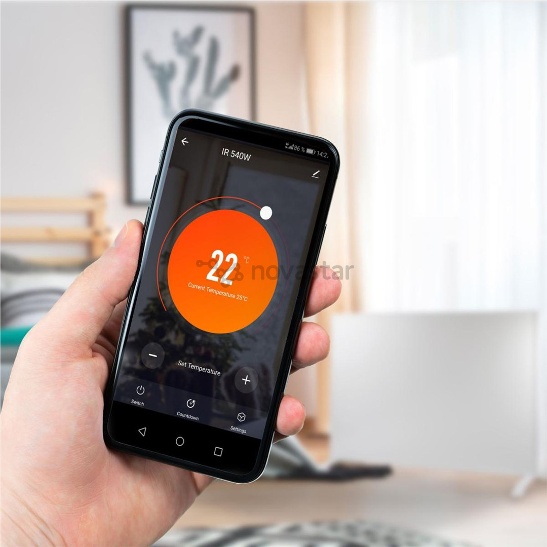 Infraraudonųjų spindulių šildytuvas Gorenje, 540 W, baltas