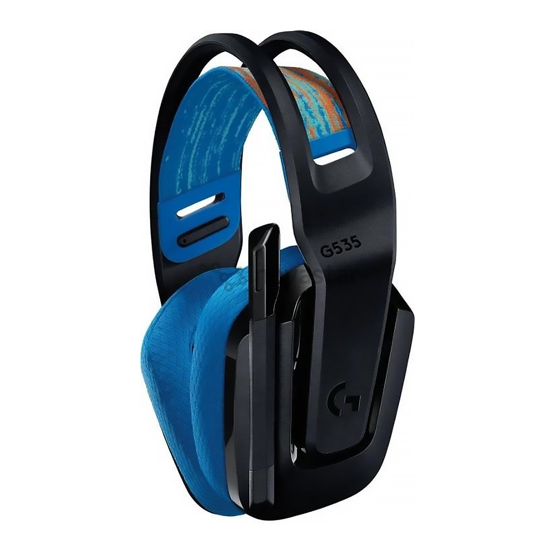 Belaidės ausinės Logitech G535 LIGHTSPEED Wireless Gaming Headset, juoda/mėlyna