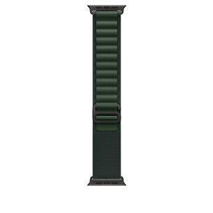 Dirželis Apple Watch Alpine Loop, 49 mm, Large, black titanium, dark green MYPT3ZM/A