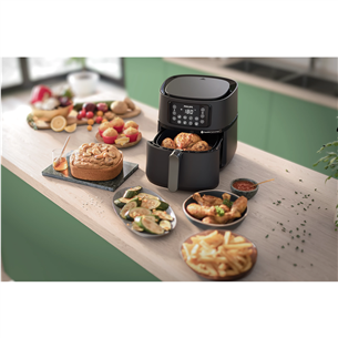 Gruzdintuvė +2 priedai Philips Airfryer 5000 series XXL Connected, 7,2 L, 2000 W, juoda