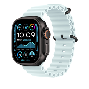 Dirželis Apple Ocean Band, 49 mm, black titanium, ice blue