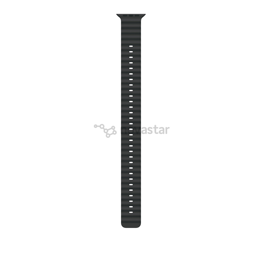Apple Ocean Band Extension, 49 mm, natural titanium, black - Watch band extension