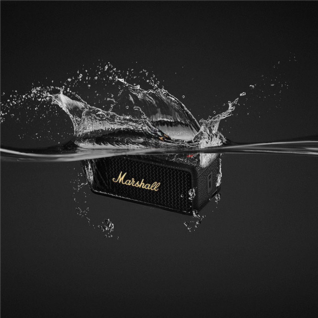 Marshall Emberton III, juoda/žalvario spalvos - Belaidė kolonėlė