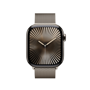 Dirželis Apple Milanese Loop, 46mm, S/M, natural stainless steel