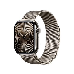 Dirželis Apple Milanese Loop, 46mm, M/L, natural stainless steel