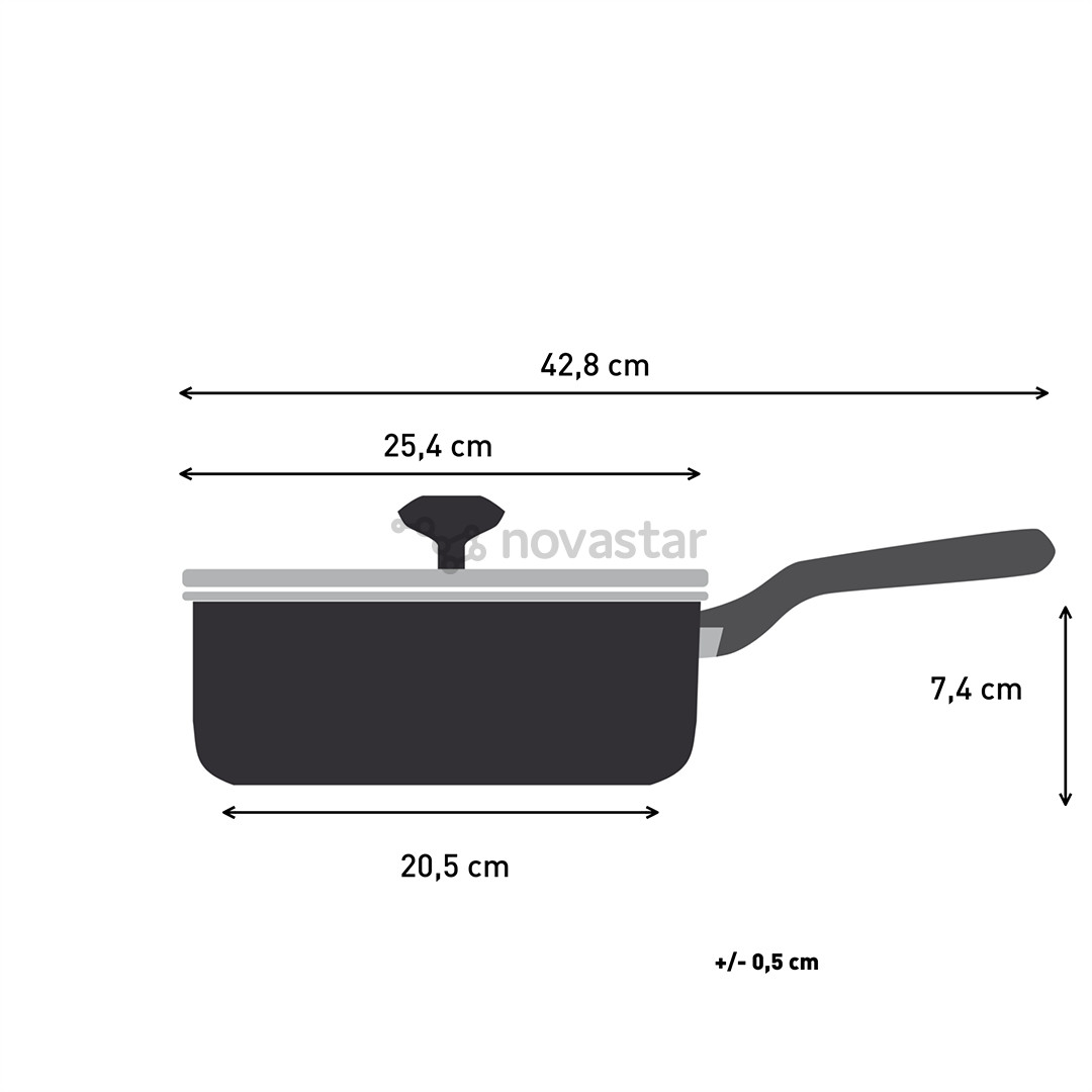 Tefal So'Light, 24 cm - Saute pan